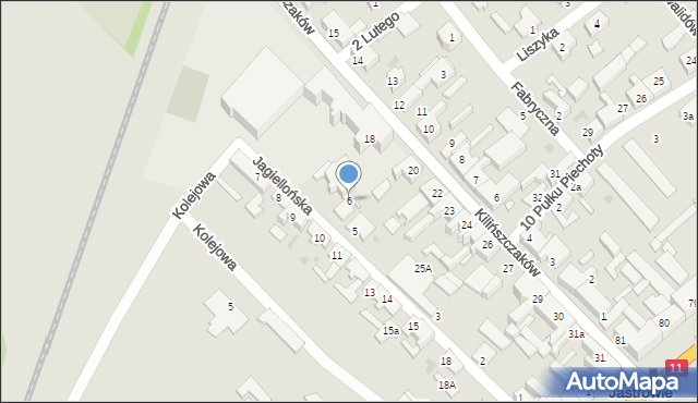 Jastrowie, Jagiellońska, 6, mapa Jastrowie