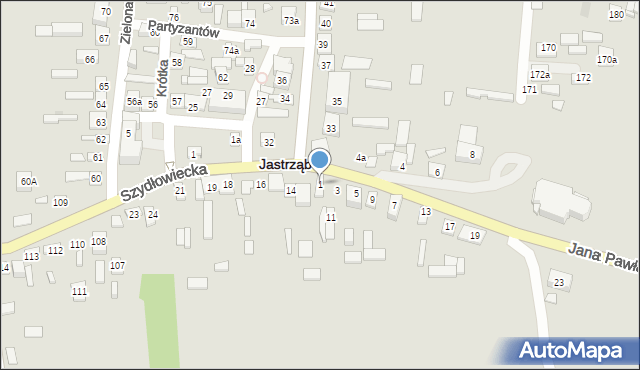 Jastrząb, Jana Pawła II, 1, mapa Jastrząb