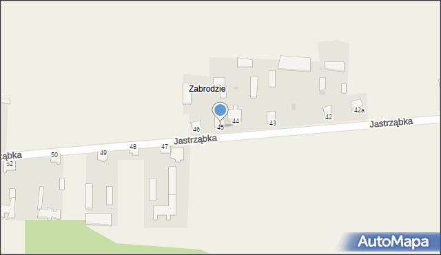 Jastrząbka, Jastrząbka, 45, mapa Jastrząbka