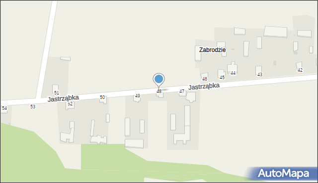 Jastrząbka, Jastrząbka, 48, mapa Jastrząbka