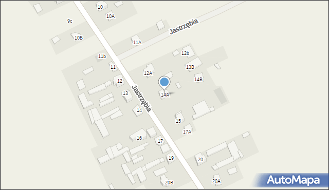 Jastrzębia, Jastrzębia, 14A, mapa Jastrzębia