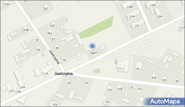 Jastrzębia, Jastrzębia, 59A, mapa Jastrzębia
