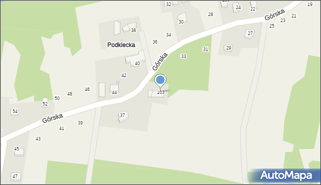 Jastrzębia, Jastrzębia, 103, mapa Jastrzębia