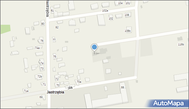 Jastrzębia, Jastrzębia, 116k, mapa Jastrzębia