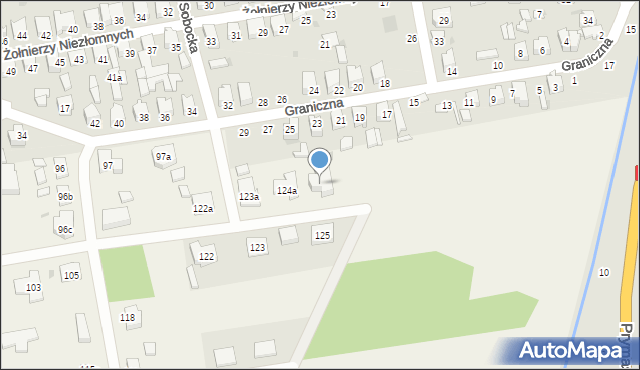 Jastrzębia, Jastrzębia, 125a, mapa Jastrzębia