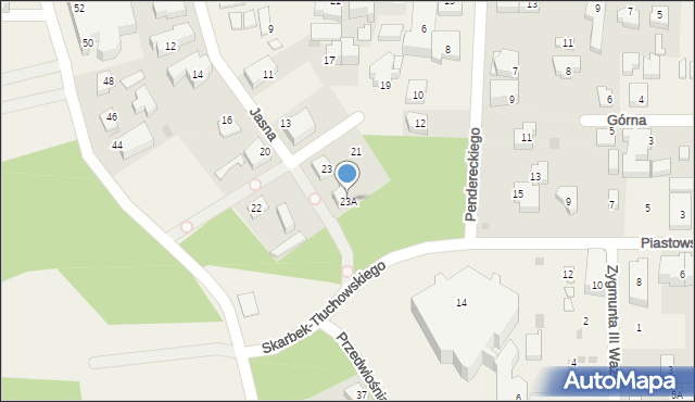 Jastrzębia Góra, Jasna, 23A, mapa Jastrzębia Góra