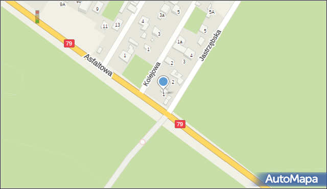 Jastrzębie, Jastrzębska, 1, mapa Jastrzębie