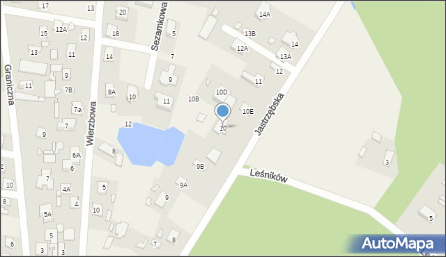 Jastrzębie, Jastrzębska, 10, mapa Jastrzębie
