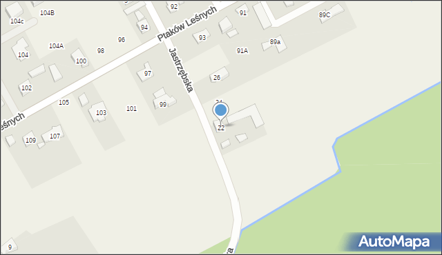 Jastrzębie, Jastrzębska, 22, mapa Jastrzębie