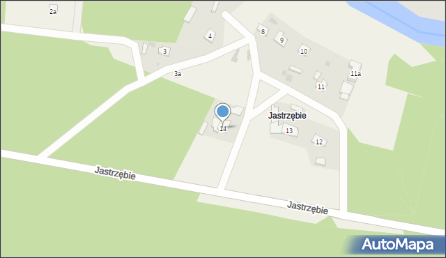 Jastrzębie, Jastrzębie, 14, mapa Jastrzębie