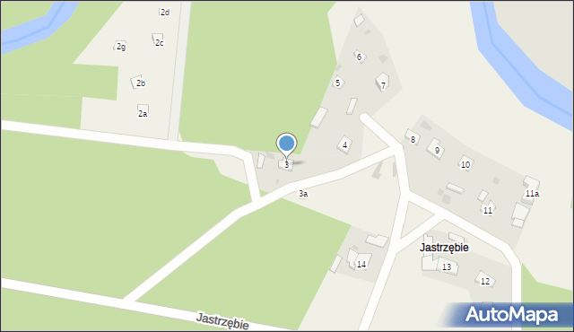 Jastrzębie, Jastrzębie, 3, mapa Jastrzębie