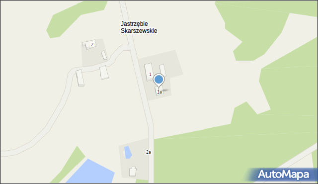 Jastrzębie Skarszewskie, Jastrzębie Skarszewskie, 1a, mapa Jastrzębie Skarszewskie