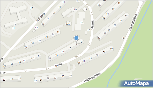 Jastrzębie-Zdrój, Jasna, 3, mapa Jastrzębie-Zdrój