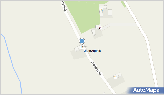 Jastrzębnik, Jastrzębnik, 13, mapa Jastrzębnik