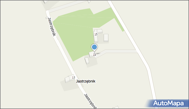 Jastrzębnik, Jastrzębnik, 14, mapa Jastrzębnik