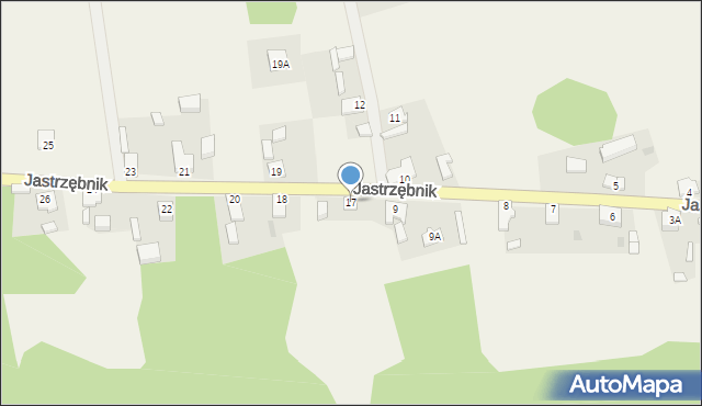 Jastrzębnik, Jastrzębnik, 17, mapa Jastrzębnik