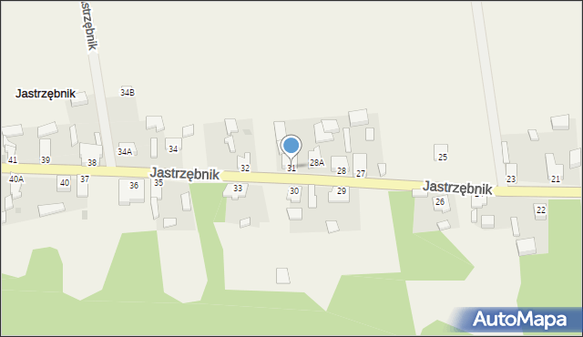 Jastrzębnik, Jastrzębnik, 31, mapa Jastrzębnik