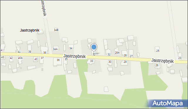 Jastrzębnik, Jastrzębnik, 32, mapa Jastrzębnik