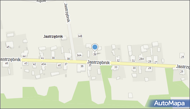 Jastrzębnik, Jastrzębnik, 34, mapa Jastrzębnik