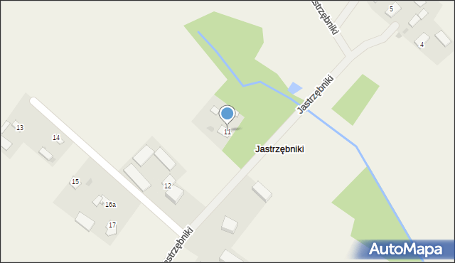 Jastrzębniki, Jastrzębniki, 11, mapa Jastrzębniki