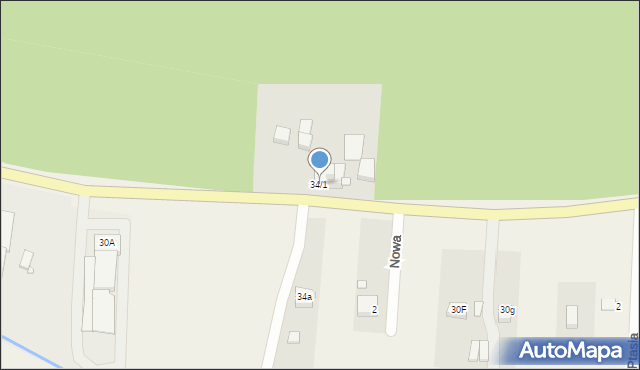 Jastrzębsko Stare, Jastrzębsko Stare, 34/1, mapa Jastrzębsko Stare