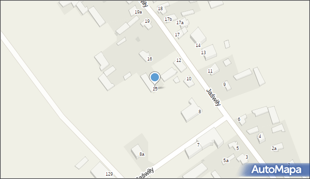 Jaświły, Jaświły, 15, mapa Jaświły