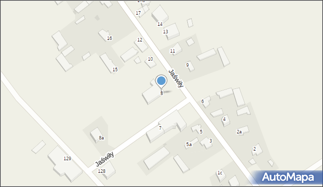 Jaświły, Jaświły, 8, mapa Jaświły