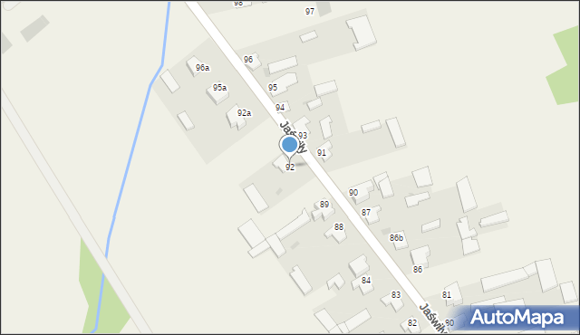 Jaświły, Jaświły, 92, mapa Jaświły