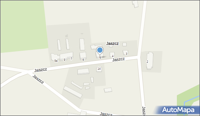 Jaszcz, Jaszcz, 5, mapa Jaszcz