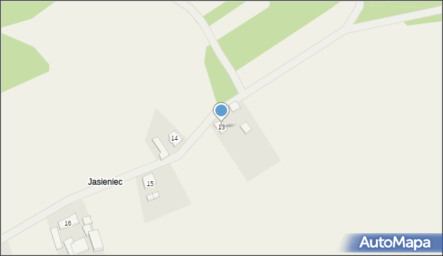 Jaszczerek, Jaszczerek, 13, mapa Jaszczerek