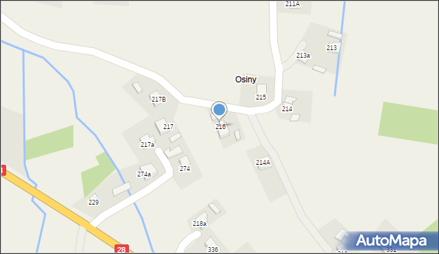 Jaszczew, Jaszczew, 216, mapa Jaszczew