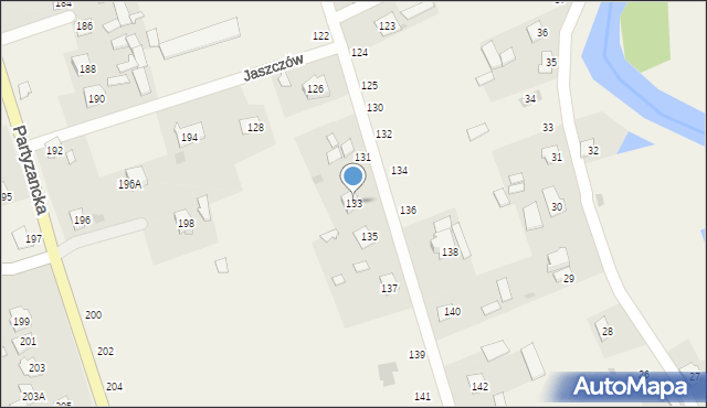 Jaszczów, Jaszczów, 133, mapa Jaszczów