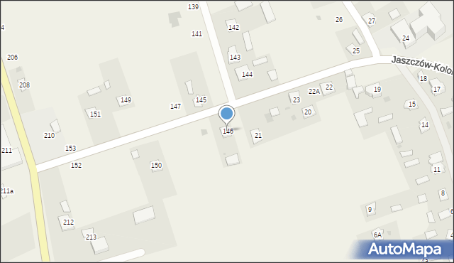 Jaszczów, Jaszczów, 146, mapa Jaszczów