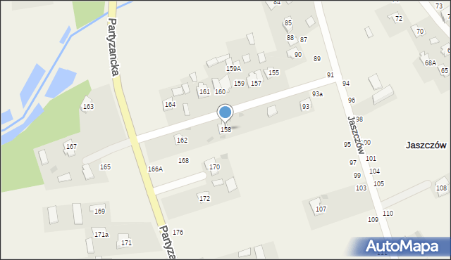Jaszczów, Jaszczów, 158, mapa Jaszczów