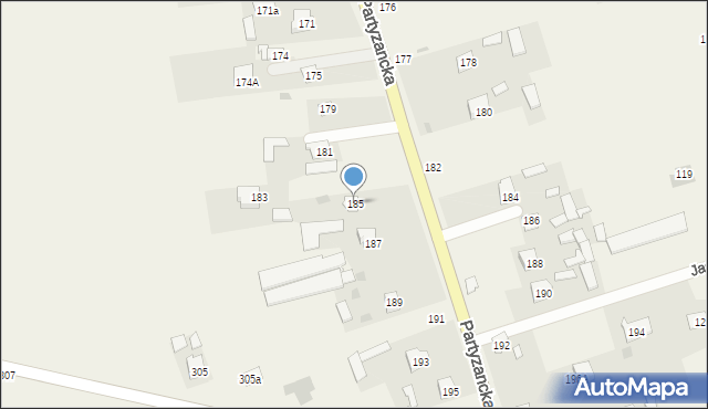 Jaszczów, Jaszczów, 185, mapa Jaszczów