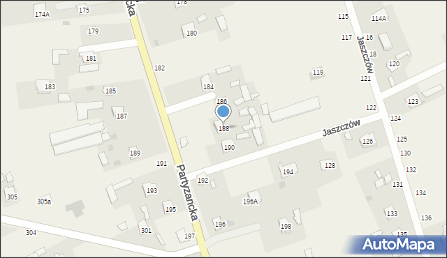Jaszczów, Jaszczów, 188, mapa Jaszczów