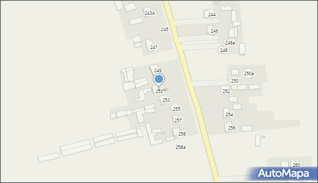 Jaszczów, Jaszczów, 251, mapa Jaszczów