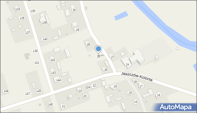 Jaszczów, Jaszczów, 26, mapa Jaszczów