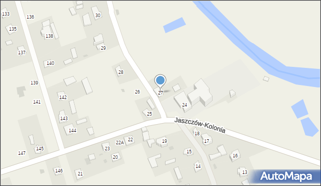 Jaszczów, Jaszczów, 27, mapa Jaszczów