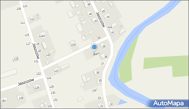 Jaszczów, Jaszczów, 39A, mapa Jaszczów