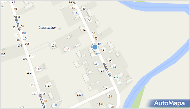 Jaszczów, Jaszczów, 48, mapa Jaszczów