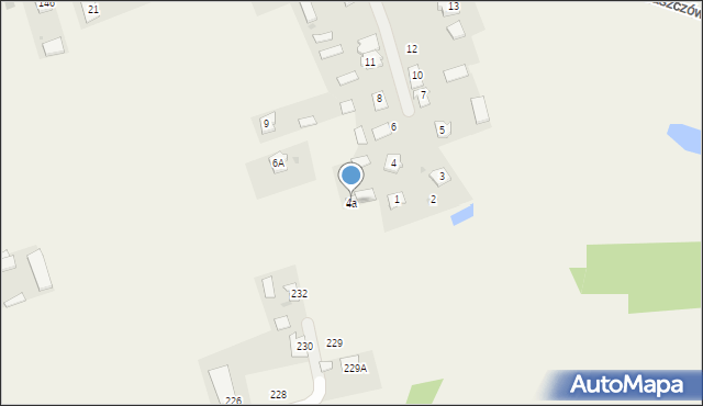 Jaszczów, Jaszczów, 4a, mapa Jaszczów