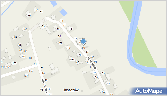 Jaszczów, Jaszczów, 69, mapa Jaszczów