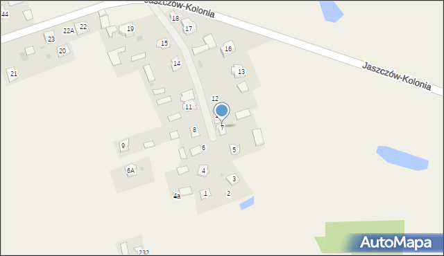 Jaszczów, Jaszczów, 7, mapa Jaszczów
