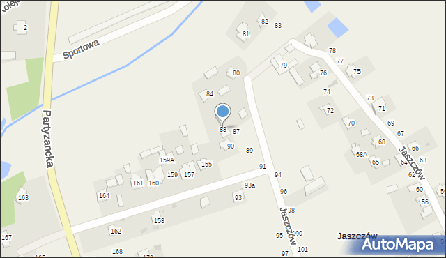 Jaszczów, Jaszczów, 88, mapa Jaszczów