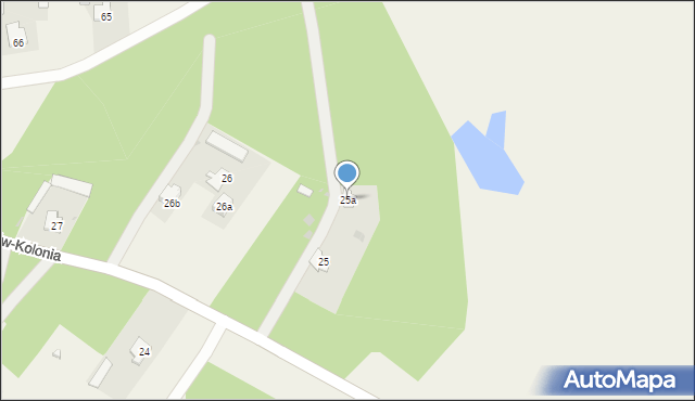 Jaszczów-Kolonia, Jaszczów-Kolonia, 25a, mapa Jaszczów-Kolonia