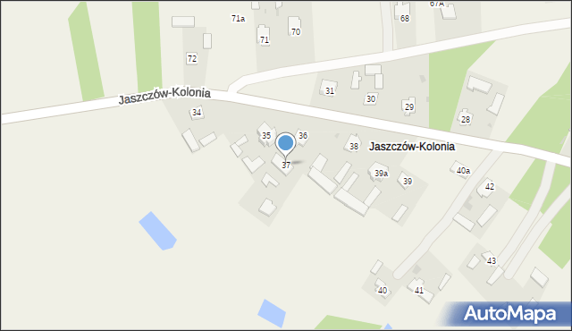 Jaszczów-Kolonia, Jaszczów-Kolonia, 37, mapa Jaszczów-Kolonia