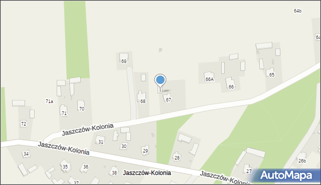 Jaszczów-Kolonia, Jaszczów-Kolonia, 67A, mapa Jaszczów-Kolonia