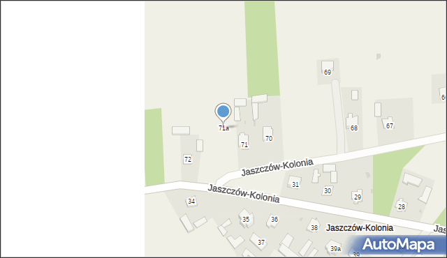 Jaszczów-Kolonia, Jaszczów-Kolonia, 71a, mapa Jaszczów-Kolonia