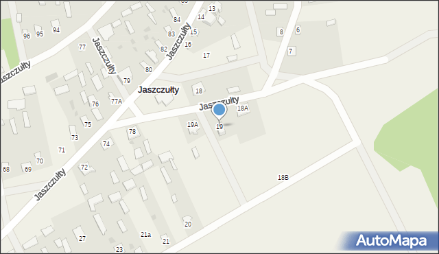 Jaszczułty, Jaszczułty, 19, mapa Jaszczułty